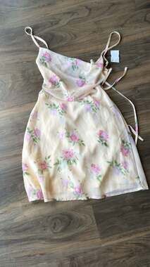Princess Polly Watson Mini Dress Cream Floral